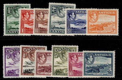antigua-gvi-sg98-109-1938-complete-set-m-mint-cat-130