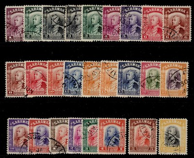 sarawak-gv-sg106-125-1934-complete-set-fine-used-cat-400