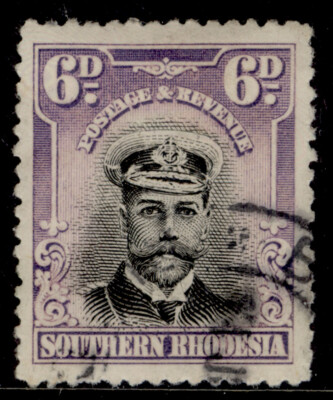 southern-rhodesia-gv-sg7-6d-black-mauve-fine-used