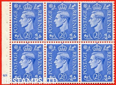 sg-489f-qb33-2d-blue-a-fine-mounted-mint-complete-cylinder-pane-of-b62946