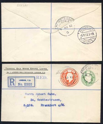 esc681-kevii-1-2d-yellow-green-and-4d-stamped-to-order-registered-envelope-used