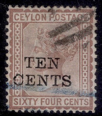 ceylon-qv-sg174-10c-on-64c-red-brown-used-cat-170