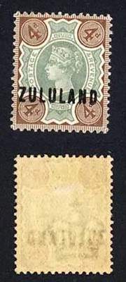 zululand-1888-93-sg-6-4d-green-and-deep-brown-vfm-cat-60-pounds