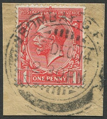 1d-sg-357-used-in-india-bombay-1914-cds-tying-to-small-piece-most