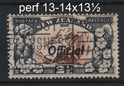 new-zealand-1936-2d-chocolate-slate-official-perf-13-14x13-sgo124-vgu-c80