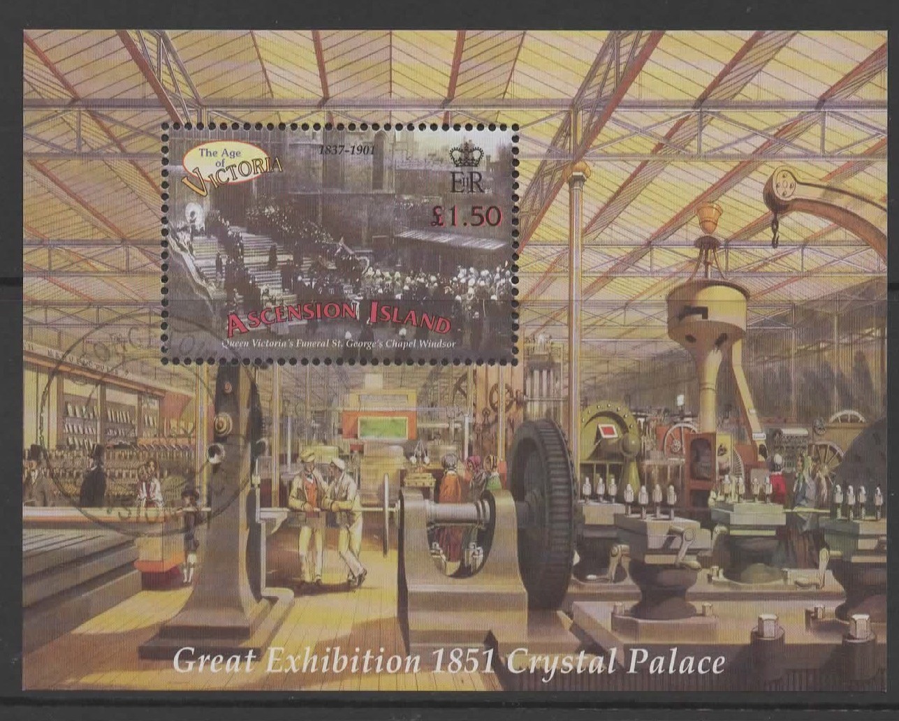 ascension-sgms829-2001-queen-victoria-used