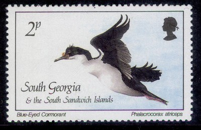 falklands-south-georgia-qeii-sg162-1987-2p-blue-eyed-cormorant-nh-mint