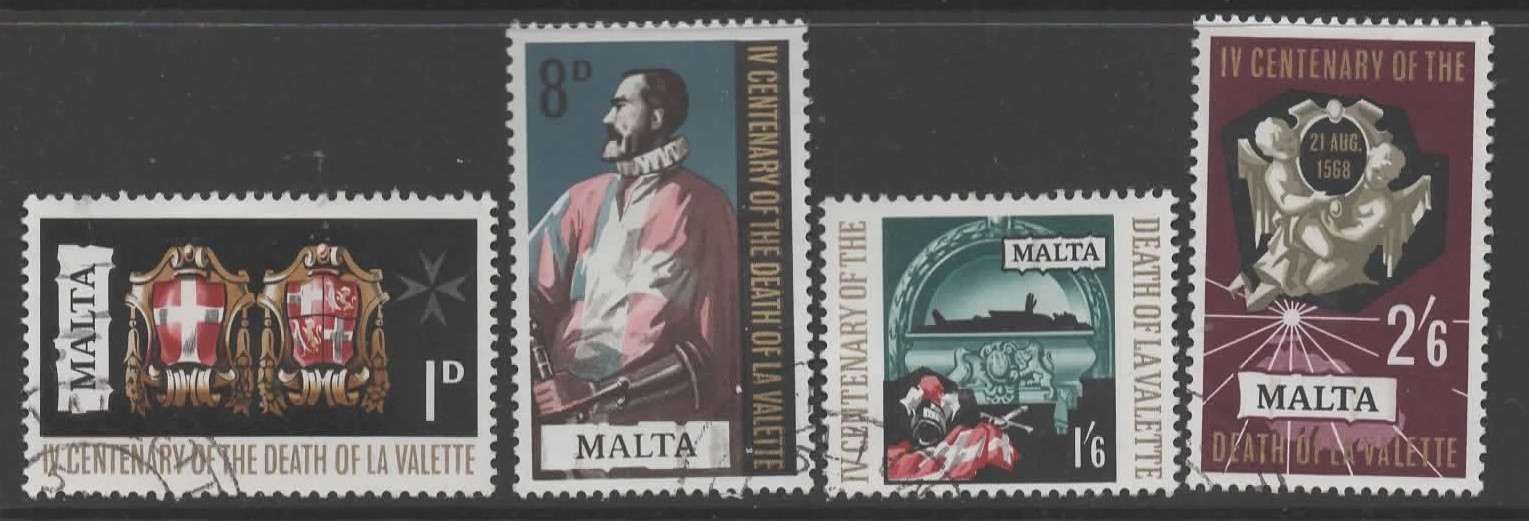 malta-sg405-8-1968-fourth-death-centenary-of-grand-master-la-valette-used