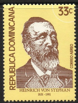 dominican-republic-sg1446-1981-150th-anniv-of-heinrich-von-stephan-mnh