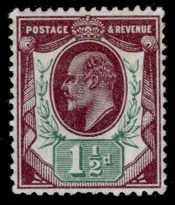 gb-edvii-sg288-spec-m10-6-1d-deep-plum-deep-green-m-mint-cat-225
