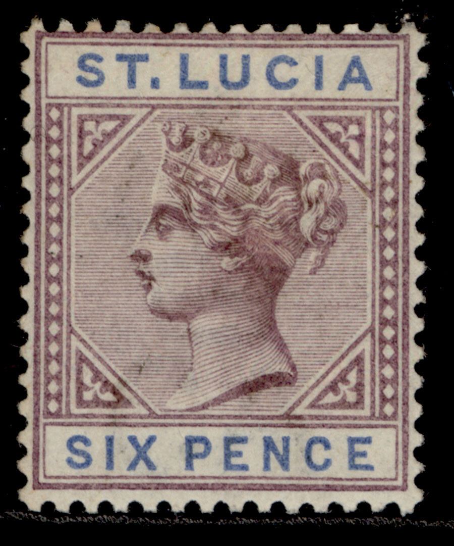 st-lucia-qv-sg49-6d-dull-mauve-blue-m-mint-cat-45