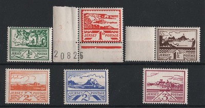 jersey-1943-views-d-3d-set-of-6-um-gum-a-little-patchy-on-some-sgj3-9-c30