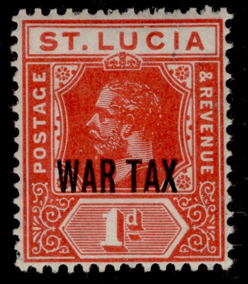 st-lucia-gv-sg90-1d-scarlet-nh-mint