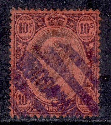 south-africa-transvaal-edvii-sg255-10s-black-purple-red-used