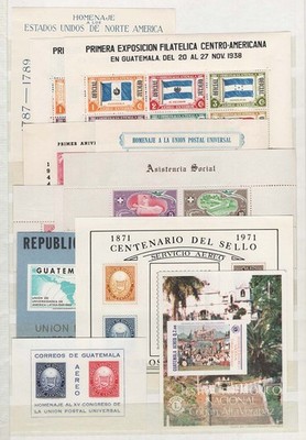 guatemala-1937-197497-group-of-12-m-sheets-um-incl-imperf-varieties