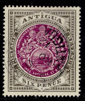 antigua-edvii-sg48-6d-purple-drab-fine-used-cat-45