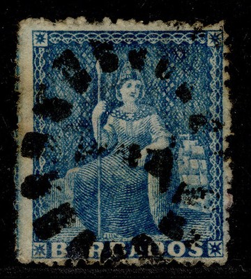 barbados-qv-sg44-1d-blue-used-cat-75