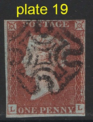 gb-1841-1d-red-plate-19-ll-fine-used-3-margins-shows-the-skewed-frame-to-se