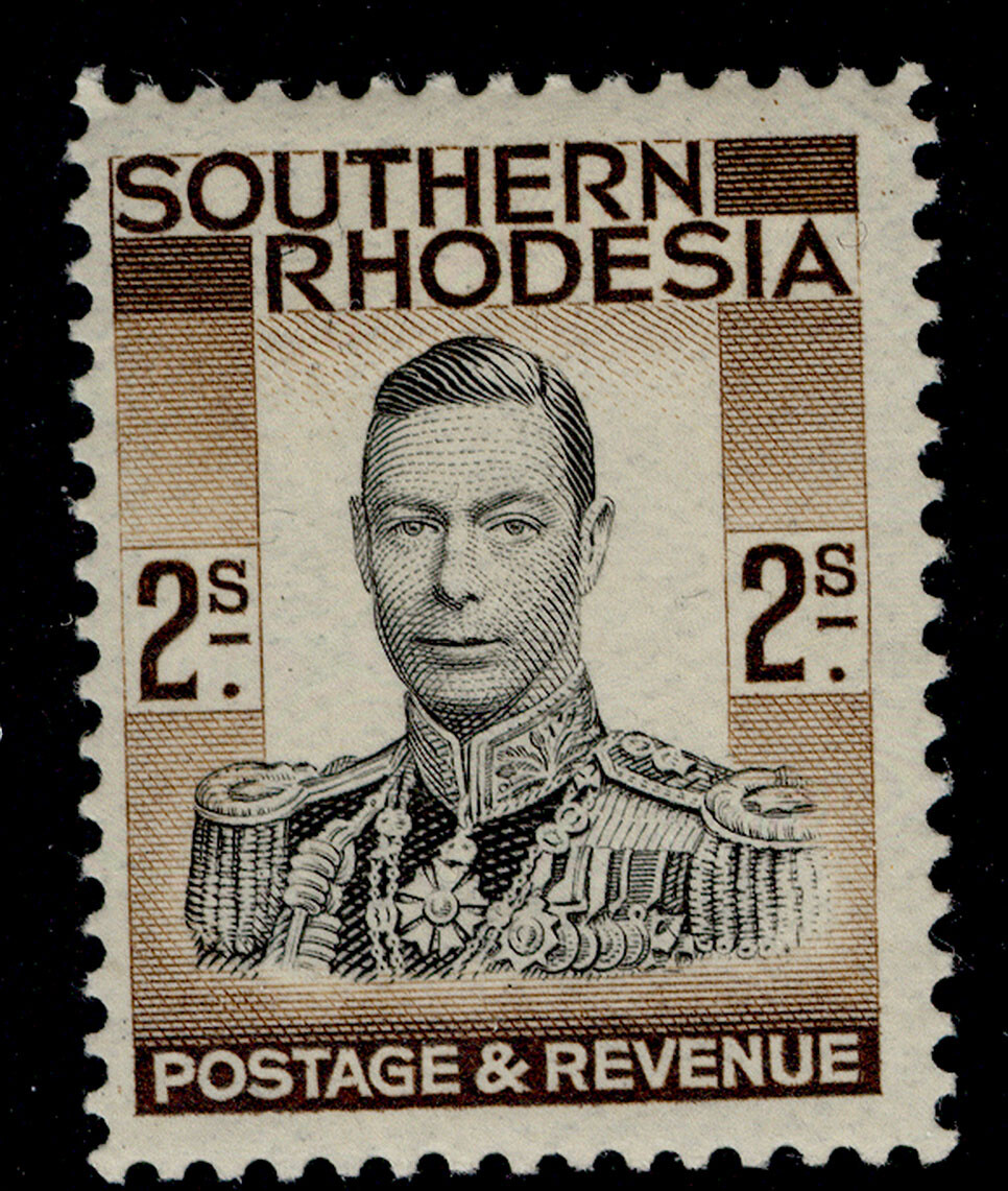 southern-rhodesia-gvi-sg50-2s-black-brown-lh-mint-cat-30