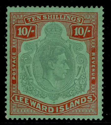 leeward-islands-gvi-sg113a-10s-bluish-green-deep-red-green-m-mint-cat-850