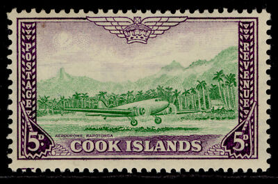 cook-islands-gvi-sg154-5d-emerald-green-violet-m-mint
