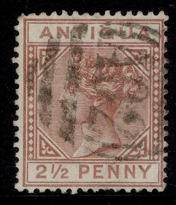 antigua-qv-sg22-2d-red-brown-used-cat-55