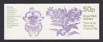 fb27-sept-1984-orchids-1st-of-4-50p-folded-booklet-cyl-b27-b7-b8-good-perfs