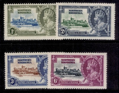 northern-rhodesia-gv-sg18-21-1935-silver-jubilee-set-m-mint-cat-26