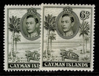 cayman-islands-gvi-sg122a-122b-6d-perf-shade-varieties-m-mint