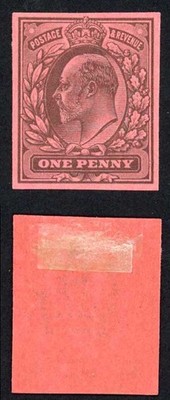 kevii-1d-colour-trial-purple-on-red-with-large-crown-wmk-fine-m-m-cat-1750-pound
