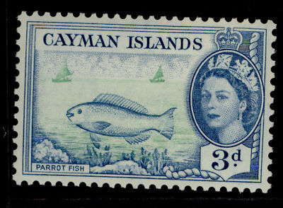 cayman-islands-qeii-sg154-3d-bright-green-blue-m-mint