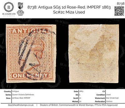 8738-antigua-sg5-1d-rose-red-imperf-1863-sc-2c-mi2a-used