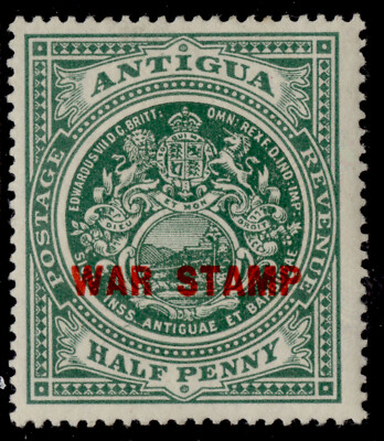 antigua-gv-sg53-d-green-war-stamp-m-mint