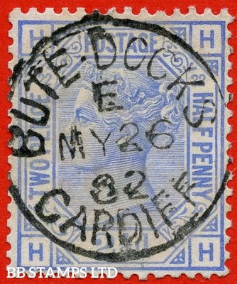 sg-157-j24-hh-2d-blue-plate-22-a-fine-26th-may-1882-bute-do-b83590