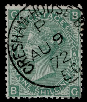 gb-qv-sg117-1s-green-plate-6-fine-used-cat-45-cds-bg
