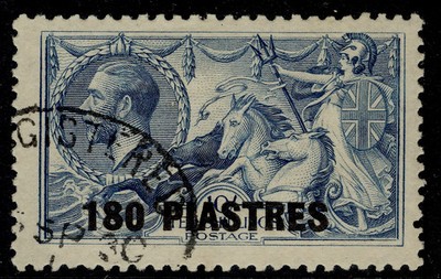 british-levant-gv-sg50-180pi-on-10s-dull-grey-blue-fine-used-cat-45