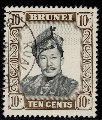 brunei-qeii-sg124ab-10c-grey-pale-brown-coil-fine-used