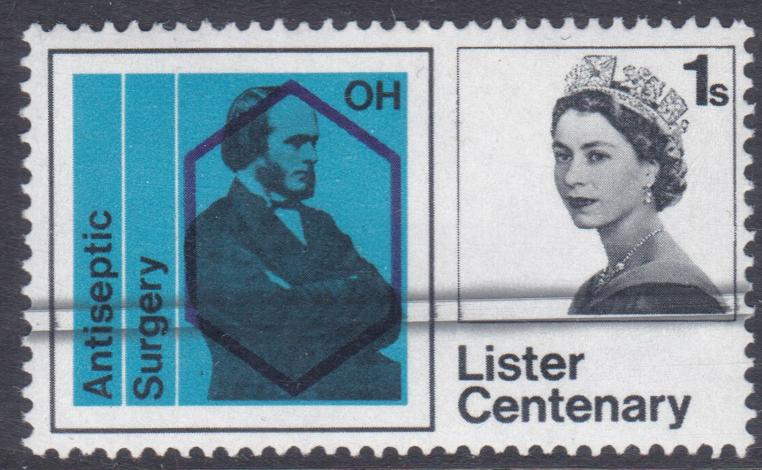 sg-668-var-1965-1-lister-centenary-horizontal-dr-blade-flaw-single-stamp-u-m