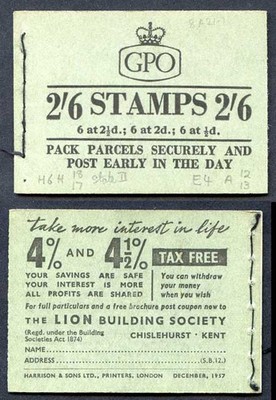 f61-2-6-booklet-dec-1957-2d-pane-inverted-good-perfs