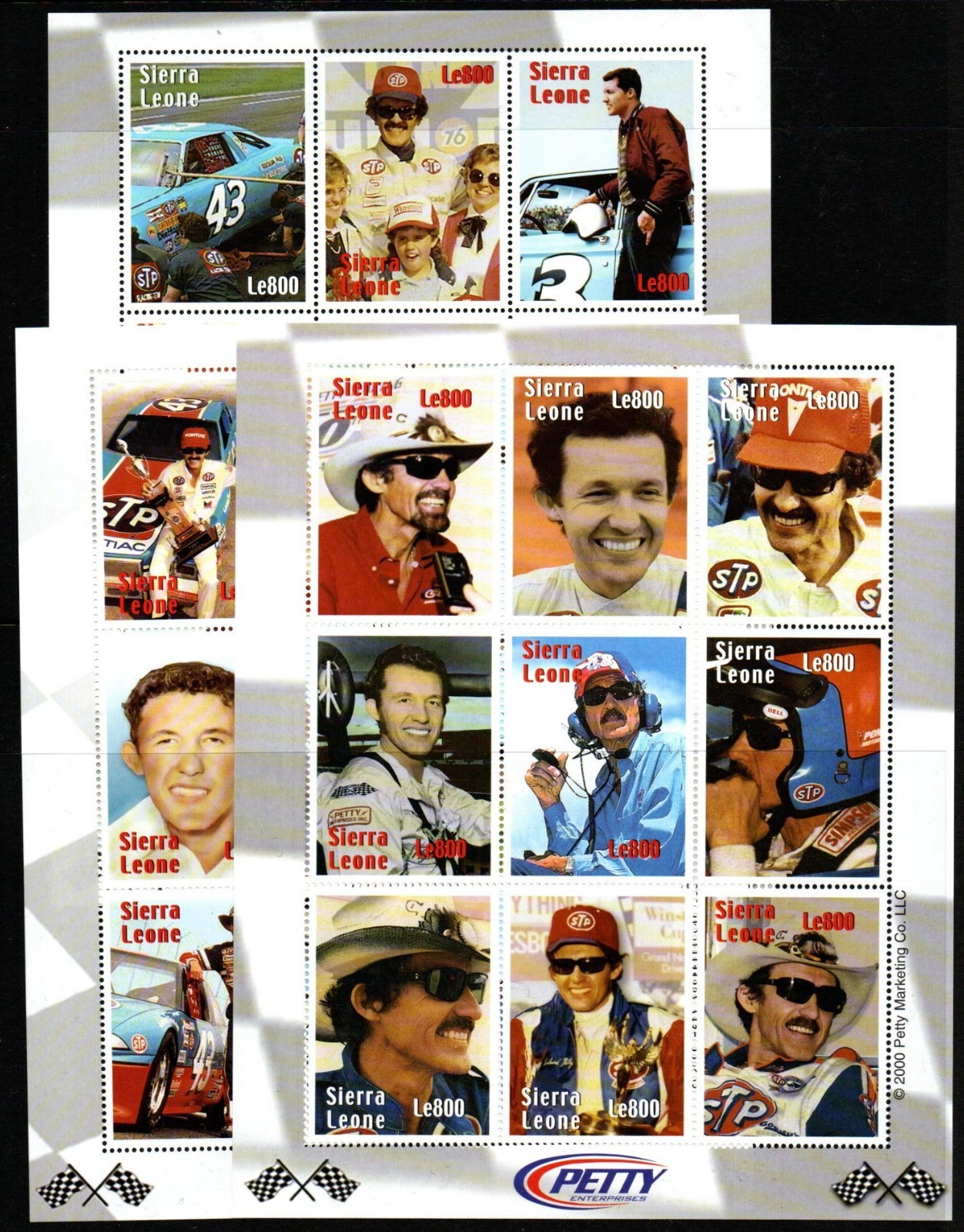 sierra-leone-sg3408-34-2000-richard-petty-commemoration-sheetlet-mnh