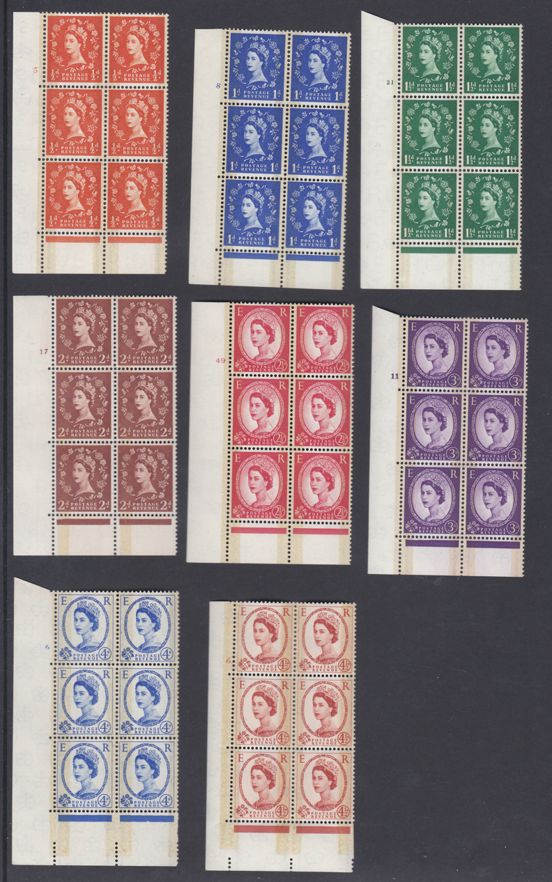 1958-1959-phosphor-graphite-cylinder-blocks-full-set-of-8-unmounted-mint