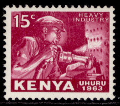 kenya-qeii-sg3-3c-magenta-nh-mint