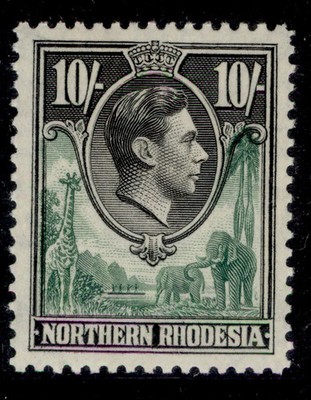 northern-rhodesia-gvi-sg44-10s-black-green-m-mint-cat-38