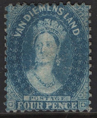 tasmania-1863-4d-blue-double-line-numeral-wmk-perf-12-mint-no-gum-sg73-c450