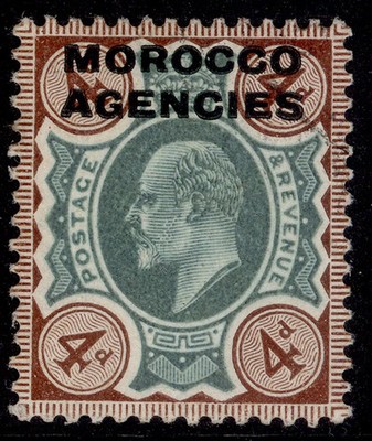 morocco-agencies-gb-edvii-sg34-4d-green-chocolate-brown-fine-used