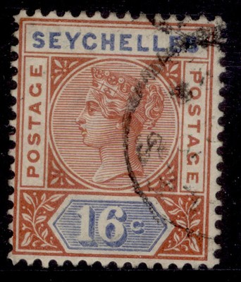 seychelles-qv-sg14-16c-chestnut-ultramarine-fine-used-cat-13