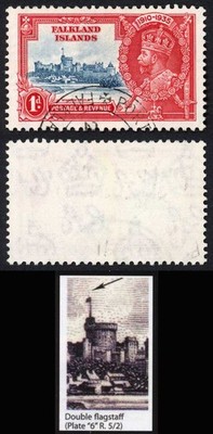 falkland-is-1935-silver-jubilee-1d-variety-double-flagstaff-sg139e