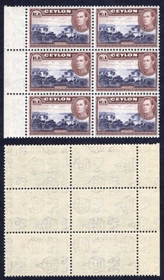 ceylon-sg395-1r-wmk-sideways-block-of-6-u-m-cat-156-pounds