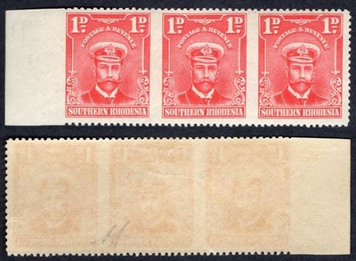 southern-rhodesia-sg2aa-1d-strip-imperf-between-mint-cat-1600-pounds-rare