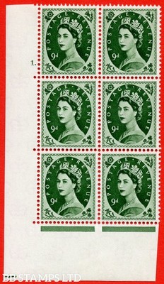 sg-582-s126-9d-bronze-green-a-mounted-mint-cylinder-block-of-6-cylind-b78477